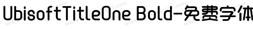UbisoftTitleOne Bold字体转换